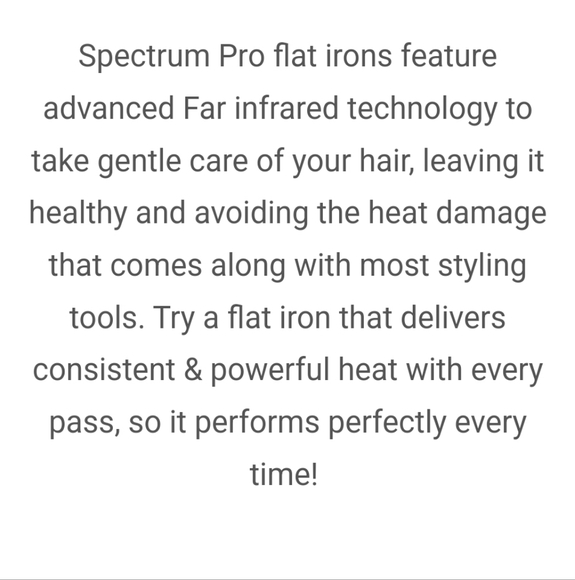 NIB ISO Professional Super Spectrum Pro Ceramic Ionic Hair Straightener - Black - Picture 5 of 12